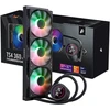 1STPLAYER TS4 360, 360 mm AIO procesoriaus aušintuvas, ARGB, LED ekranas, juodas