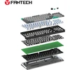 Fantech ATOM PRO96 RGB belaidė mechaninė klaviatūra, Pilka, Raudona Switch