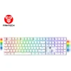 Fantech MAXFIT108 RGB laidinė mechaninė klaviatūra, Balta, Raudona Switch