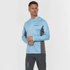 Marškinėliai su gobtuvu Finntrail WAVE BIG LOGO LightBlue 6614, Dydis: XL