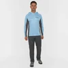 Marškinėliai su gobtuvu Finntrail WAVE BIG LOGO LightBlue 6614, Dydis: XL