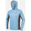 Marškinėliai su gobtuvu Finntrail WAVE BIG LOGO LightBlue 6614, Dydis: XL