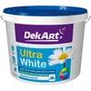 Akriliniai dažai sienoms ir luboms DekART, balti matiniai, 12.6kg