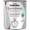 Greitai džiūstanti alkidinė emalė DEKORATOR, balta, 2.5 l