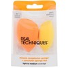 Real Techniques Miracle Complexion Sponge + Maskuoklis Sponge Duo Aplikatorius 1ml makiažo aplikatorius Moterims