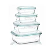 Lunchbox Stikliniai maisto indai GlassFresh, 4 dalių