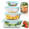 Lunchbox Stikliniai maisto indai GlassFresh, 4 dalių