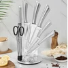 Retoo Virtuvės peilių rinkinys ChefPrecision, 5 nerūdijančio plieno ašmenys