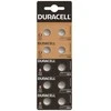 10x Duracell šarminių HSDC G13 / LR44 / A76 / L1154 / 157 baterijų.