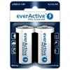 2vnt. LR20/D everActive Pro šarminės baterijos.