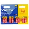 8 x AA / LR6 Varta Max Power 4706 šarminės baterijos (Max Tech)