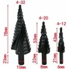 Grąžtas Falon Tech Pakopinių grąžtų rinkinys 3vnt., 4-32mm.