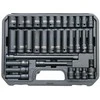Falon Tech Smūginių galvučių rinkinys, ilgos/trumpos 1/2″, 8-22mm, ilgintuvai, šarnyras, 33 vnt.