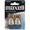Maxell Alkaline 6LR61 / 9V šarminės baterijos 2vnt.