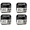 Maxell sidabro oksido baterijos 317 SR516SW 1.55V, 4vnt.