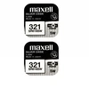 Maxell sidabro oksido baterijos 321 SR616SW 1.55V, 2vnt.