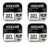 Maxell sidabro oksido baterijos 321 SR616SW 1.55V, 4vnt.