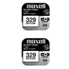 Maxell sidabro oksido baterijos 329 SR731SW 1.55V, 2vnt.