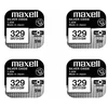 Maxell sidabro oksido baterijos 329 SR731SW 1.55V, 4vnt.