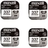 Maxell sidabro oksido baterijos 337 SR416SW 1.55V, 4vnt.