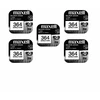 Maxell sidabro oksido baterijos 364 SR621SW 1.55V, 5vnt.
