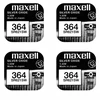 Maxell sidabro oksido baterijos 364 SR621SW 1.55V, 4vnt.