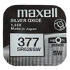 Maxell sidabro oksido baterijos 377 SR626SW 1.55V, 1vnt.