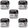 Maxell sidabro oksido baterijos 379 SR521SW 1.55V, 5vnt.