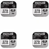 Maxell sidabro oksido baterijos 379 SR521SW 1.55V, 4vnt.