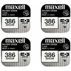 Maxell sidabro oksido baterijos 386 SR43W 1.55V, 4vnt.