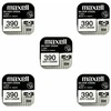 Maxell sidabro oksido baterijos 390 SR1130SW 1.55V, 5vnt.