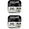 Maxell sidabro oksido baterijos 390 SR1130SW 1.55V, 2vnt.