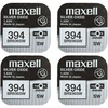 Maxell sidabro oksido baterijos 394 SR936SW 1.55V, 4vnt.