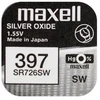 Maxell sidabro oksido baterijos 397 SR726SW 1.55V, 1vnt.