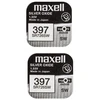 Maxell sidabro oksido baterijos 397 SR726SW 1.55V, 2vnt.