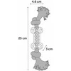 Flamingo guminė kaulo žaislinė virvė šunims 25cm