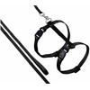Flamingo - Ziggi Cat harness with line - Juodas