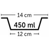 Flamingo neslystančio dugno mėlynas dubuo šuniui ø 14cm - 450ml