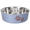 Karlie dubenėlis nerezová s plastovým opláštěním metalická modrá 23cm 2200ml