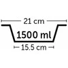 Flamingo neslystantis dugnas iš bambuko dubuo šunims ø 21cm - 1,5L