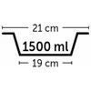 Karlie nerūdijančio plieno dubuo su plastikine danga, mėlynas, 21 cm, 1500 ml