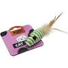 HiBrand Sp. z o.o. Bubu Pets virvelinė pelė su plunksna katei 7 cm 1 vnt. (asorti)