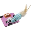 HiBrand Sp. z o.o. Bubu Pets virvelinė pelė su plunksna katei 7 cm 1 vnt. (asorti)