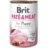 BRIT CARE Dog su vištiena ir kalakutiena Pate&Meat for Puppy 400g