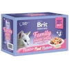 Drėgnas Kačių Maistas - BRIT Premium Family Plate Filė Drebučiuose Skonių Mišinys 12x85g
