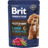 Vafo Praha Sro Brit Premium ėriena & Žalias Peas in Gravy drėgnasis pašaras šunims 85g