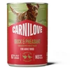 Vafo Praha Sro Carni Love Carnilove Carnilove Dog Can Pat Konservai šunims Kaczka i bażant su czarną porzeczką 400g