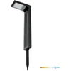 0,2W LED įsmeigiamas šviestuvas su saulės baterija SPIKE, juodas, 6500K, IP44