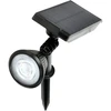 0,5W LED įsmeigiamas šviestuvas su saulės baterija LANCE, juodas, 6000K, IP44