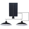0,5W LED pakabinamas lauko šviestuvas su saulės baterija SWAY, juodas, 6000K, IP44